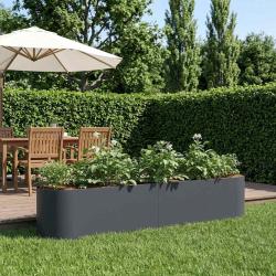 Jardin sur&eacute;lev&eacute; Anthracite 200 x 40 x 40 cm