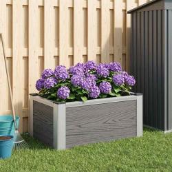 Jardini&egrave;re sur&eacute;lev&eacute;e Gris 50 x 30 x 22 cm WPC et Aluminium