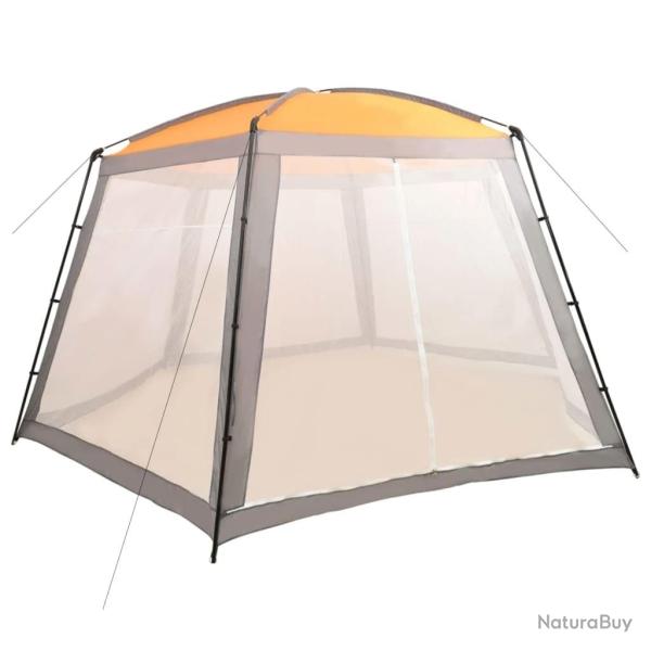 Tente de piscine Tissu 590x520x250 cm Gris