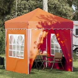Tente de f&ecirc;te pop-up 195 x 195 x 245 cm Orange Tissu Oxford
