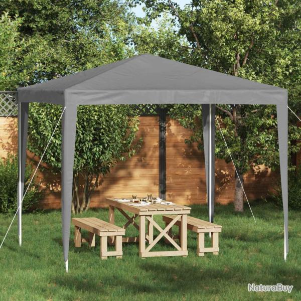 Tente de f�te 250 x 250 x 240 cm Gris clair PE et acier