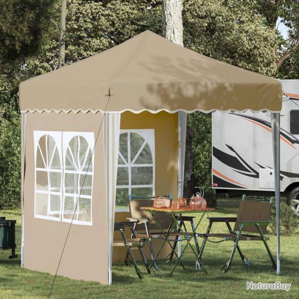 Tente de f�te pop-up 195 x 195 x 245 cm Cr�me Tissu Oxford