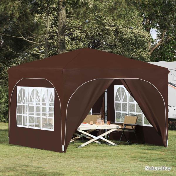 Tente de f�te pop-up 290 x 290 x 245 cm Marron