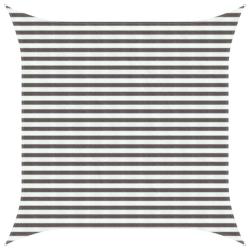 Voile d'ombre Gris clair et blanc 3 x 3 m HDPE