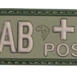 PATCH PVC GROUPE SANGUIN VERT VIPER AB+