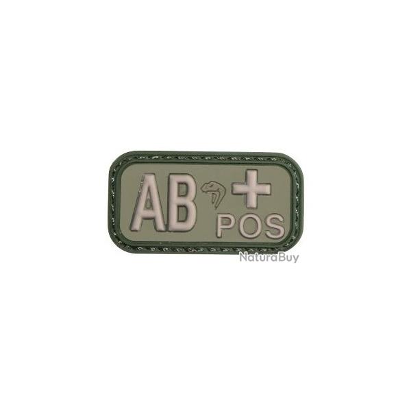 PATCH PVC GROUPE SANGUIN VERT VIPER AB+