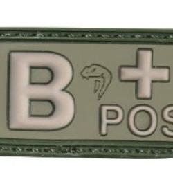 PATCH PVC GROUPE SANGUIN VERT VIPER B+