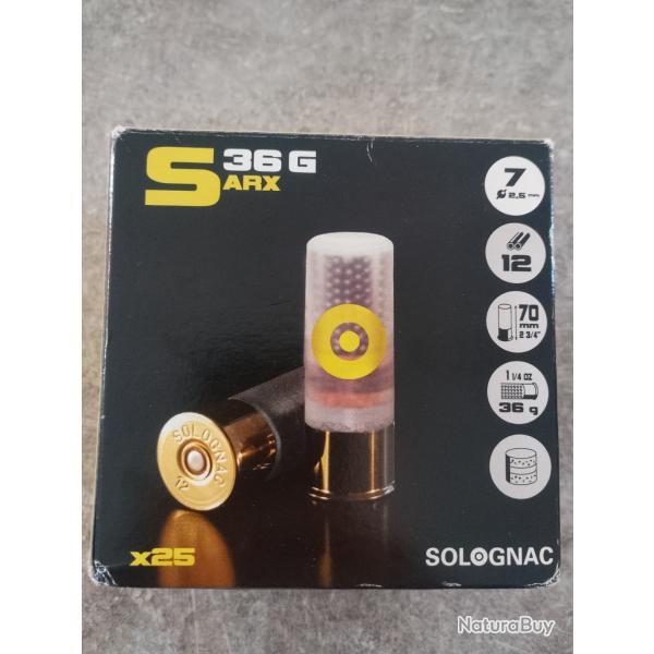 Munitions SOLOGNAC ARX 1 boite de 25 36g N�7