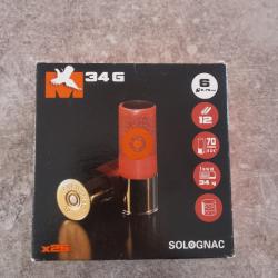 Munitions SOLOGNAC 1 boite de 25 34g N&deg;6
