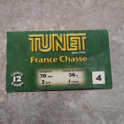 Munitions TUNET france chasse 1 boite de 25 36g N&deg;4