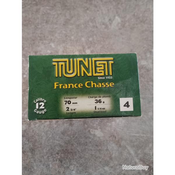 Munitions TUNET france chasse 1 boite de 25 36g N�4