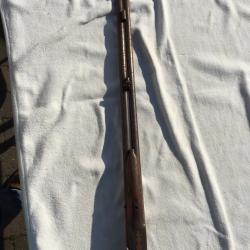Vieux fusil de chasse percussion crosse cass&eacute;e inexistante