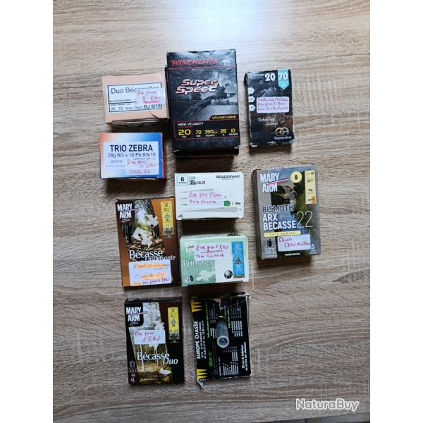 Lot de cartouches calibre 20