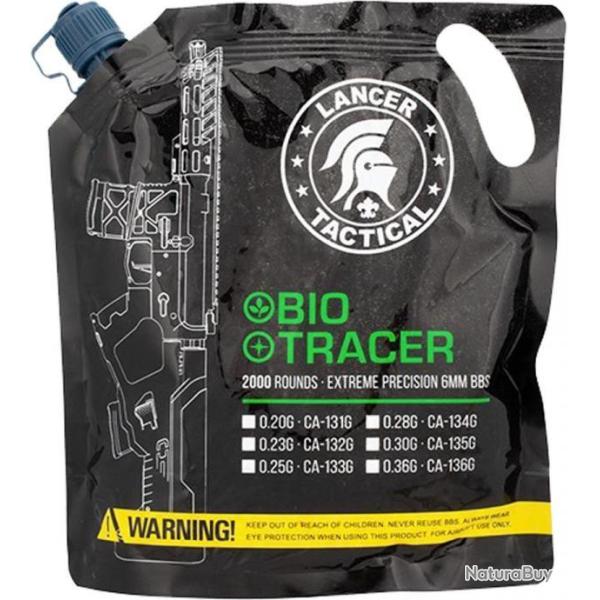 BILLES AIRSOFT 6MM BIO TRA�ANTES VERTES 0.28G X 2000 EN SACHET
