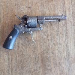 Revolver &agrave; broche type Lefaucheux fabication Belge ELG
