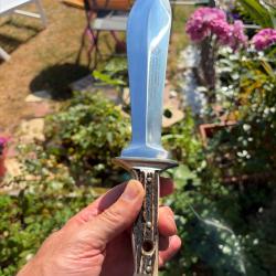 RARE couteau de chasse&laquo; PUMA Waidblatt &raquo; 33 cm fabrication Allemande avec &eacute;tui