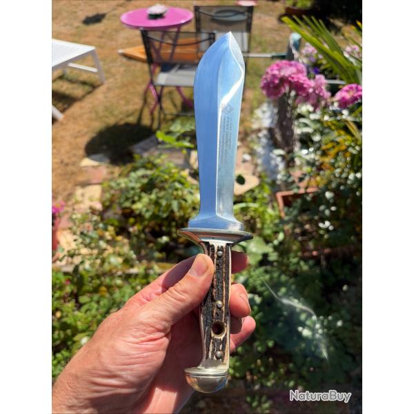 RARE couteau de chasse� PUMA Waidblatt � 33 cm fabrication Allemande avec �tui
