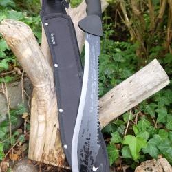 Grande Machette Army Lame Drop Point Acier 3Cr13 Scie Sur le Haut Manche ABS Etui Nylon Survival