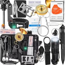 Kit de Survie Militaire  Secours  Pack Tactique 17 en 1