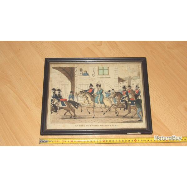 GRAVURE entr�e de Madame Manson � Alby - VENDU PAR JEPERCUTE (D26A98)