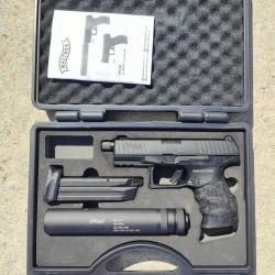 Walther PPQ M2 Navy Duty Kit CO? Blowback 6 mm Airsoft + Mallette + Silencieux Umarex