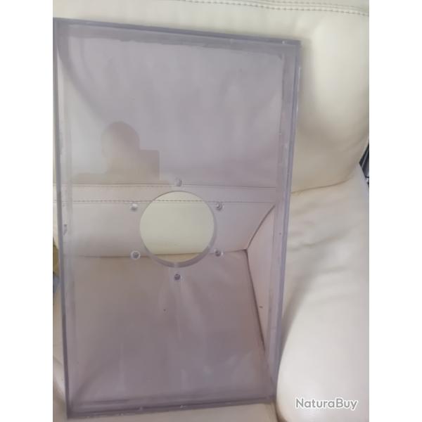 ENCHERE VITRE BLINDE PARE BALLES CLASSE BR7 CONTRE LES CALIBRES DE GUERRE TAILLE 70X41X3.5 CM