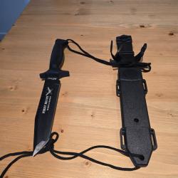 Couteau de survie tactical first recon acier 440