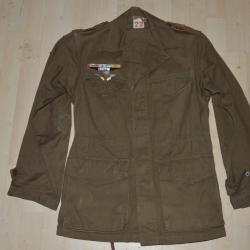 VESTE Mle 1947 D'UN ANCIEN PARACHUTISTE INDOCHINE-ALGERIE