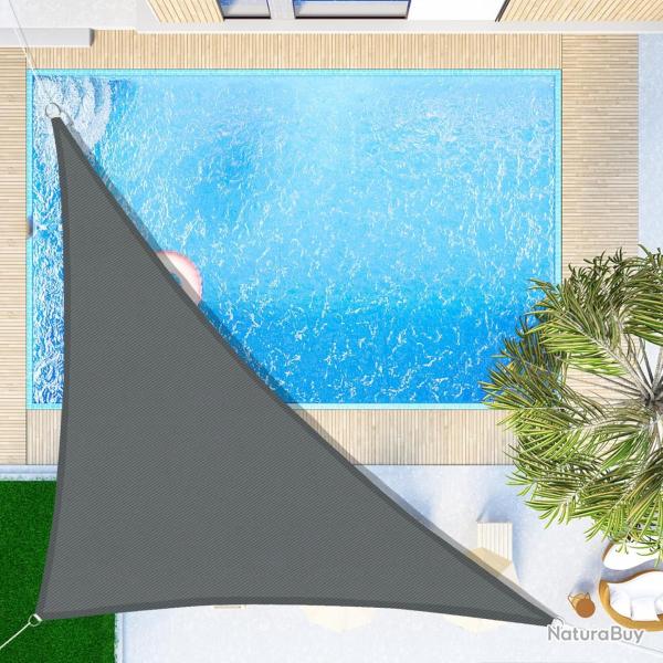 Voile d'ombrage Triangulaire 3x3x4.25m Imperm�able Toile Ombrage UV Protection pour Patio Jardin