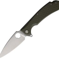 Couteau Daggerr Resident Lame Acier 8Cr14MoV Stonewash Manche FRN Vert Olive Liner Lock DGRRSFOLSW