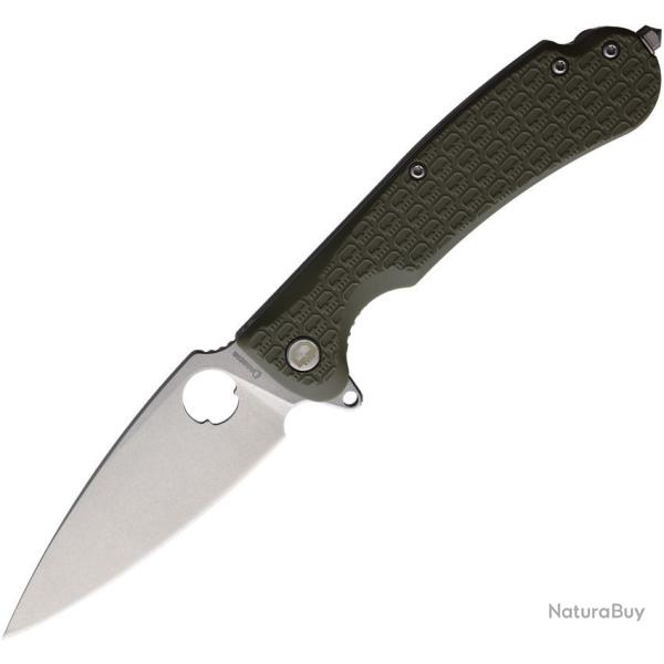 Couteau Daggerr Resident Lame Acier 8Cr14MoV Stonewash Manche FRN Vert Olive Liner Lock DGRRSFOLSW