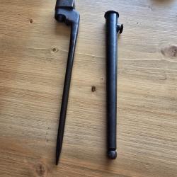 Baionnette n4 mk2 ww2 avec fourreau type clou