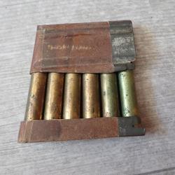 Lot de 6 Munitions GP11 neutralis&eacute;es + lame chargeur pour Rubin Schmidt 7,5 suisse