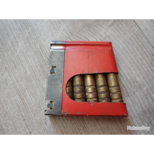 Clip de chargement pour fusil Schmidt Rubin Suisse + 6 Cartouches manipulation mdle 1918