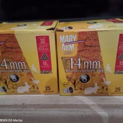 Lot de 43 cartouches de 14mm plomb 8