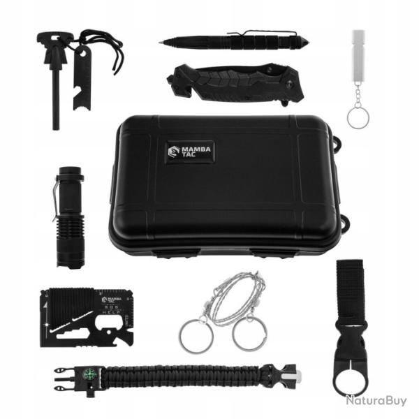 Kit de Survie Tactique et Secours - Mamba Tac Must Have Survival Kit