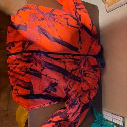 Veste orange polaire hikmicro r&eacute;versible