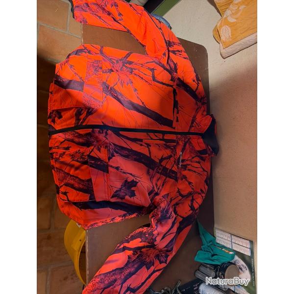 Veste orange polaire hikmicro r�versible