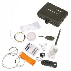 Kit de Survie &Eacute;tanche Mil-Tec ABS - Bo&icirc;tier Tactique Olive