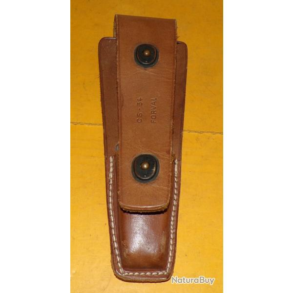 ETUI CUIR POUR SET D'OUTILLAGE CS-34 FRANCE MONTEUR DE LIGNE DES TRANSMISSIONS DE L'ARMEE TERRE