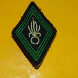 LEGION : LEGION ETRANGERE FRANCAISE FLAMME BLANCHE CAVALERIE&nbsp; , INSIGNE D'EPAULE EN TISSU&nbsp;, OBSOLET