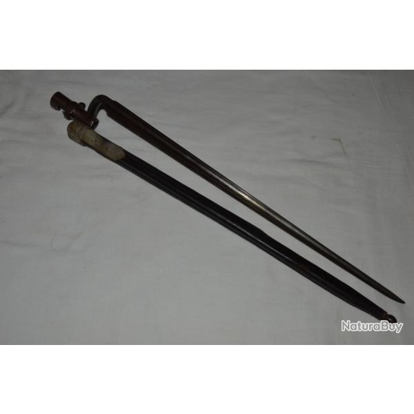 BAIONNETTE Mle 1867 BELGIQUE-FUSIL ALBINI BRAENDLIN-