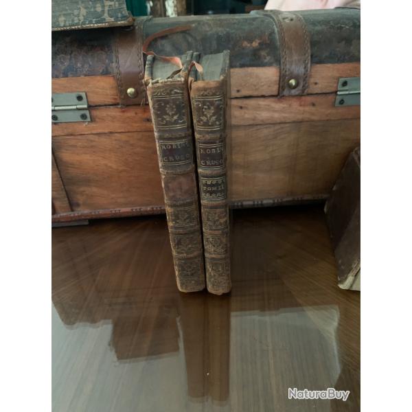 ROBINSON CRUS�� - Nouvelle Imitation De L'Anglois Par M. FEUTRY - 1766- 2 Tomes