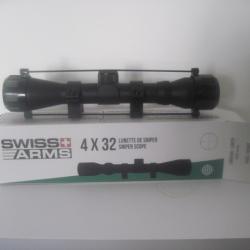 LUNETTE DE SNIPER SWISS ARMS 4X32.