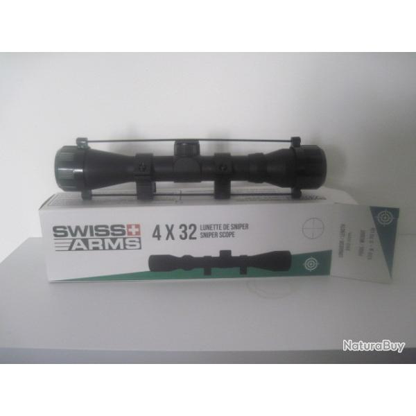 LUNETTE DE SNIPER SWISS ARMS 4X32.