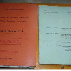LIVRE DOSSIER: ECOLE SUPERIEURE DE GUERRE , PREPARATION AU CONCOURS D'ADMISSION , EPREUVE TACTIQUE N