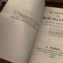 Le Prince Par Machiavel - Nouvelle Traduction ... Chez Chasseriau 1822