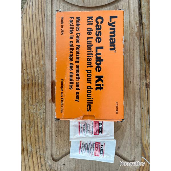 Lyman Case Lube Kit complet + 2 sachets Lee offert - Tr�s peu servi