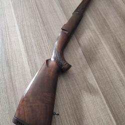 Superbe crosse en noyer vein&eacute;,crosse pistolet,&agrave; joue et sabot amortisseur pour carabine Mauser K98