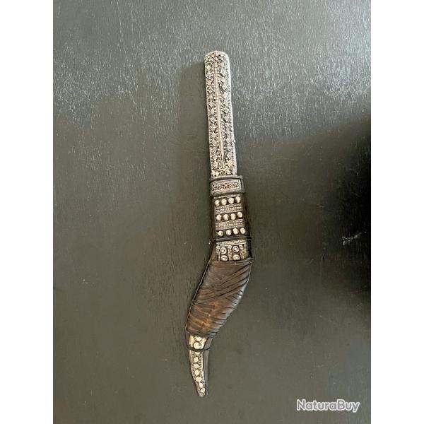ANCIEN BEAU COUTEAU SHAFRA DU YEMEN, CIRCA 1900, PIECE RARE, ARABIQUE